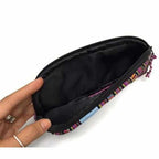 Up - cycled Half Moon Huipil Cosmetic Padded Bag with Tassel - Guatemala Bags La Vie Bien Up - cycled Half Moon Huipil Cosmetic Padded Bag with Tassel - Guatemala