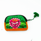 Up - cycled Half Moon Huipil Cosmetic Padded Bag with Tassel - Guatemala Bags La Vie Bien Up - cycled Half Moon Huipil Cosmetic Padded Bag with Tassel - Guatemala