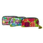 Up - cycled Half Moon Huipil Cosmetic Padded Bag with Tassel - Guatemala Bags La Vie Bien Up - cycled Half Moon Huipil Cosmetic Padded Bag with Tassel - Guatemala