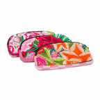 Up - cycled Half Moon Huipil Cosmetic Padded Bag with Tassel - Guatemala Bags La Vie Bien Up - cycled Half Moon Huipil Cosmetic Padded Bag with Tassel - Guatemala