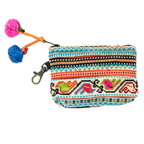 Up - cycled Hmong Textile Coin Purse with Lobster Clip - Thailand Bags La Vie Bien Up - cycled Hmong Textile Coin Purse with Lobster Clip - Thailand