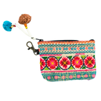 Up - cycled Hmong Textile Coin Purse with Lobster Clip - Thailand Bags La Vie Bien Up - cycled Hmong Textile Coin Purse with Lobster Clip - Thailand