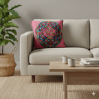 Up - cycled Maya Floral Huipil Textile Pillow Cover - Guatemala Decor La Vie Bien Up - cycled Maya Floral Huipil Textile Pillow Cover - Guatemala