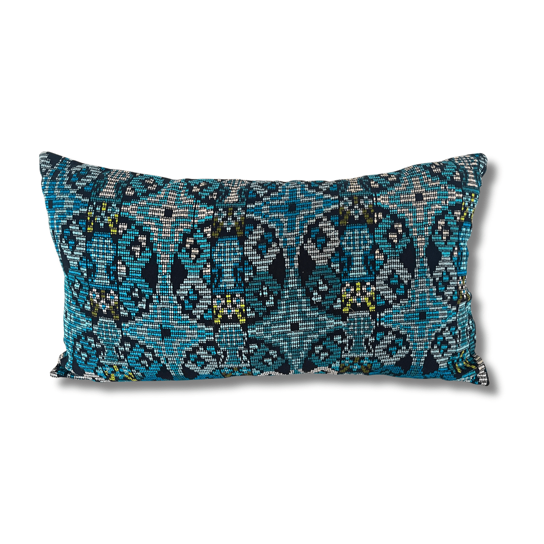 Up - cycled Pueblo Lumbar Pillow Huipil One - of - a - Kind Cover - Guatemala Decor La Vie Bien Up - cycled Pueblo Lumbar Pillow Huipil One - of - a - Kind Cover - Guatemala