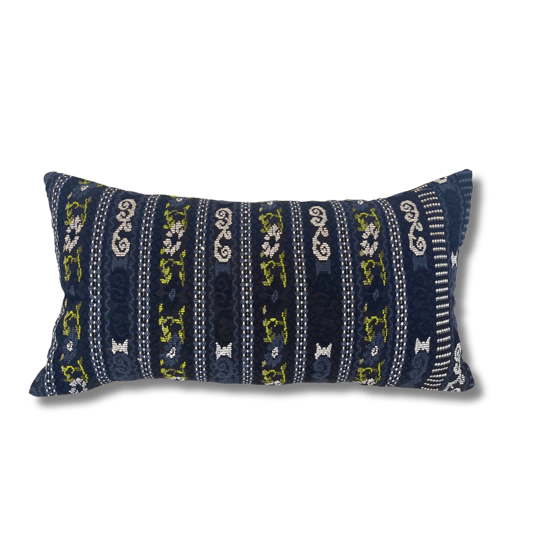 Up - cycled Pueblo Lumbar Pillow Huipil One - of - a - Kind Cover - Guatemala Decor La Vie Bien Up - cycled Pueblo Lumbar Pillow Huipil One - of - a - Kind Cover - Guatemala