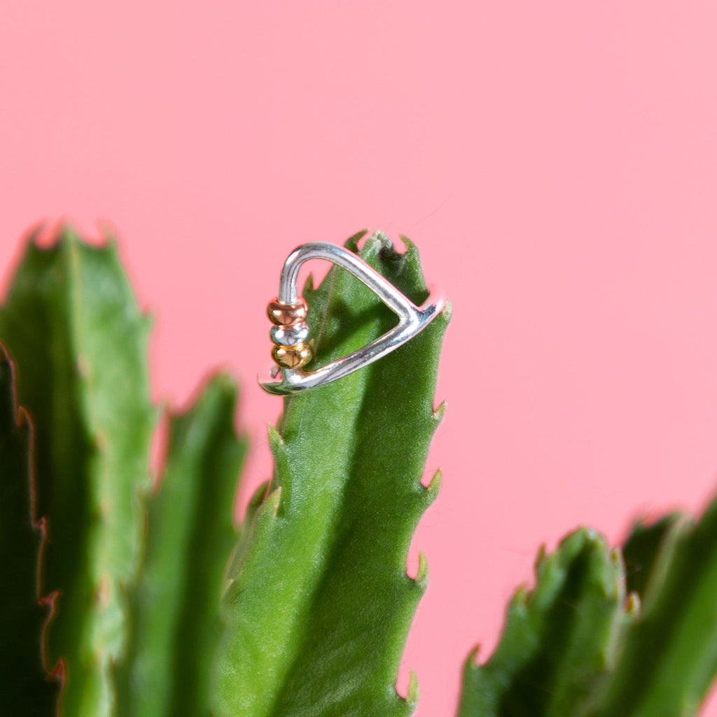 Up & Over Sterling Silver Fidget Ring Rings - Fine La Vie Bien Up & Over Sterling Silver Fidget Ring