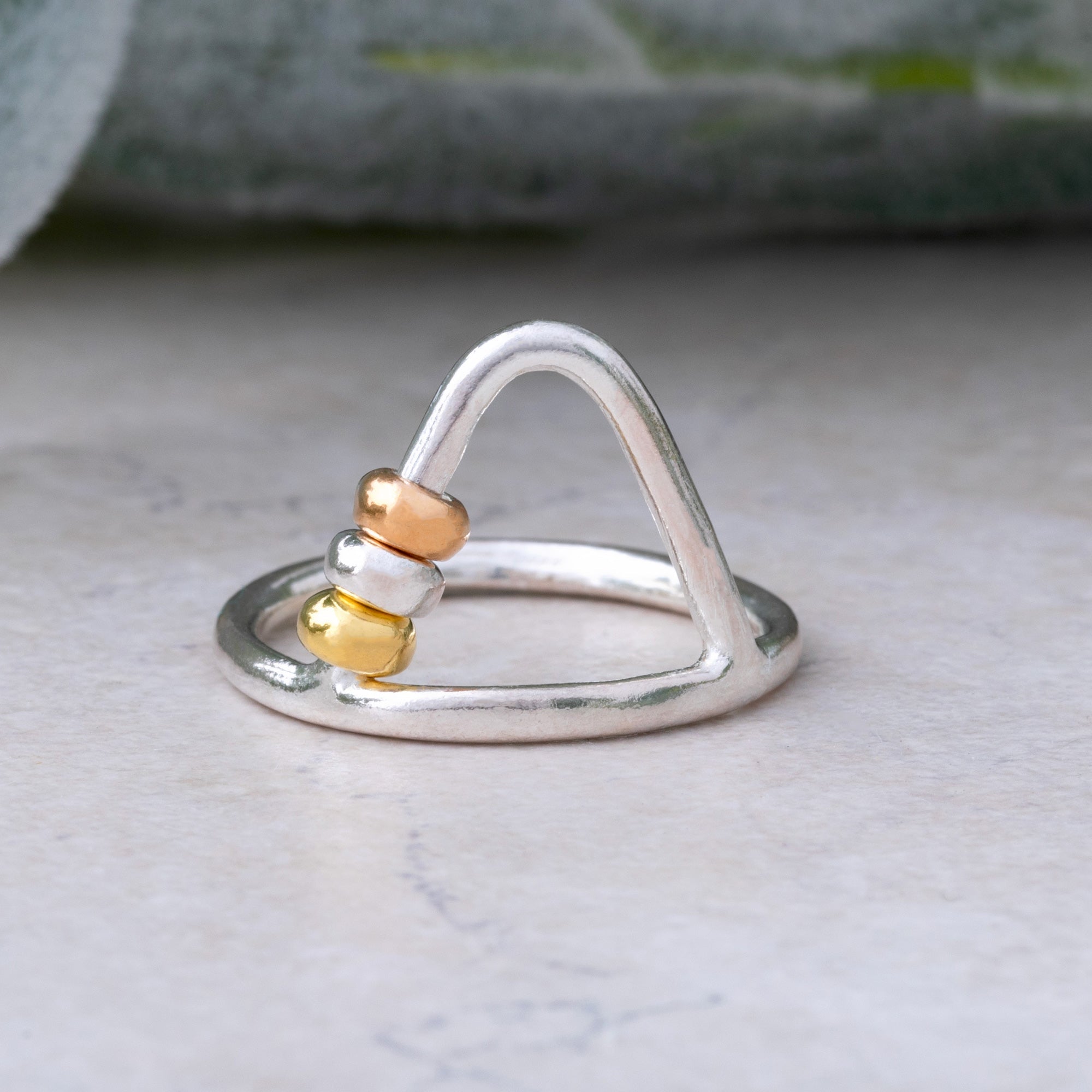 Up & Over Sterling Silver Fidget Ring Rings - Fine La Vie Bien Up & Over Sterling Silver Fidget Ring
