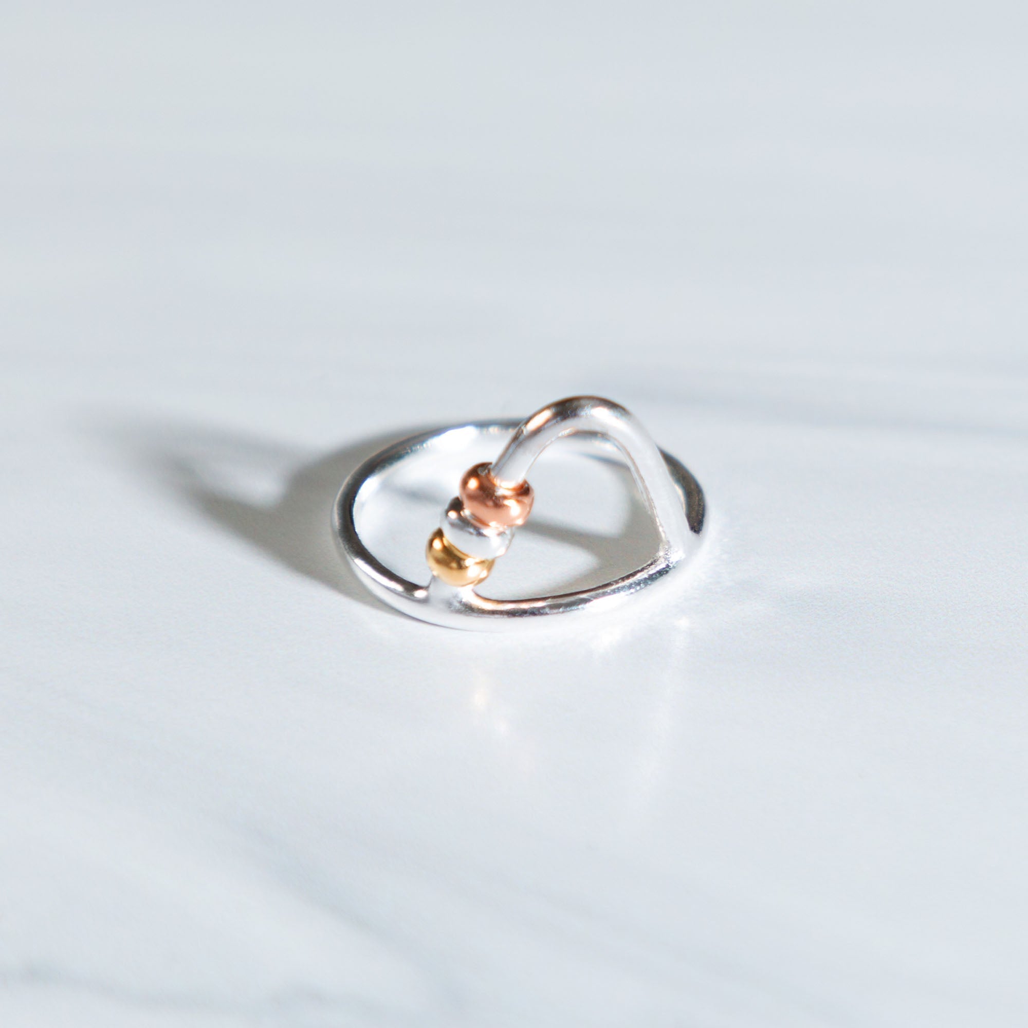 Up & Over Sterling Silver Fidget Ring Rings - Fine La Vie Bien Up & Over Sterling Silver Fidget Ring