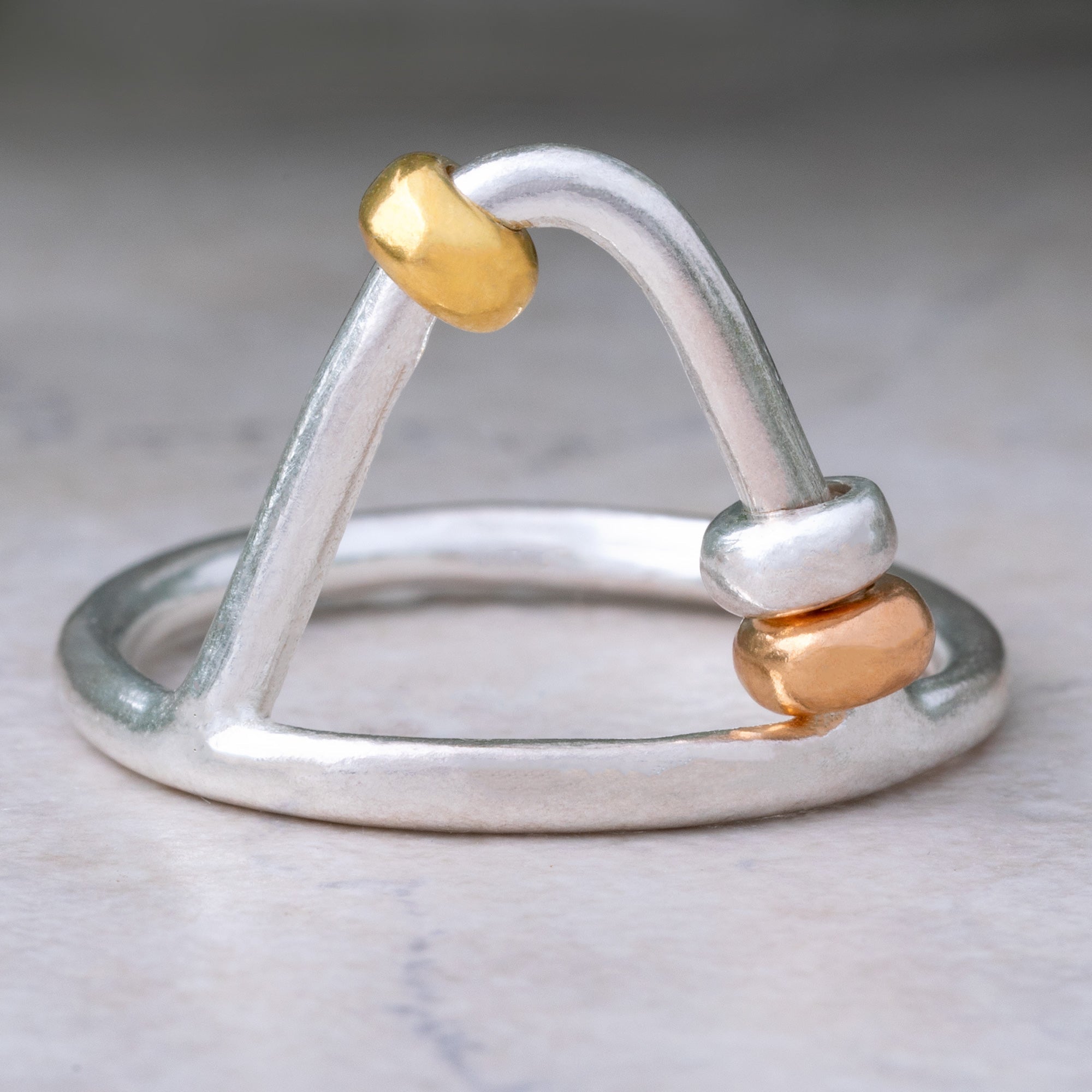 Up & Over Sterling Silver Fidget Ring Rings - Fine La Vie Bien Up & Over Sterling Silver Fidget Ring