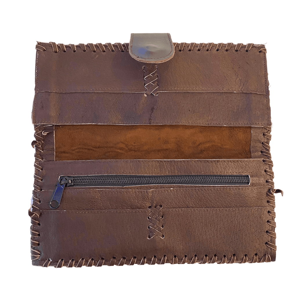 Upcycled Antique Applique Wallet - Thailand Bags La Vie Bien Upcycled Antique Applique Wallet - Thailand