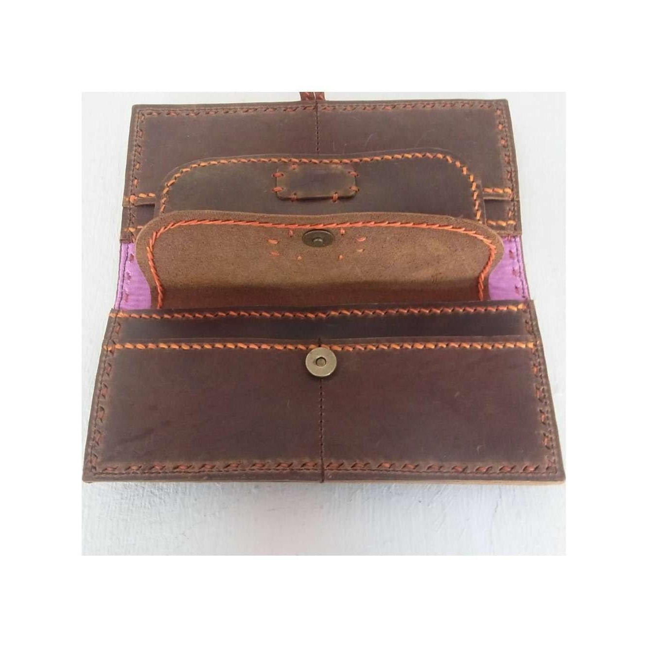 Upcycled Antique Applique Wallet - Thailand Bags La Vie Bien Upcycled Antique Applique Wallet - Thailand