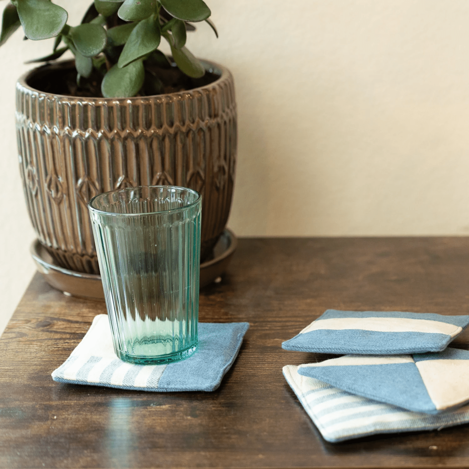 Upcycled Denim Coasters by Upavim Crafts