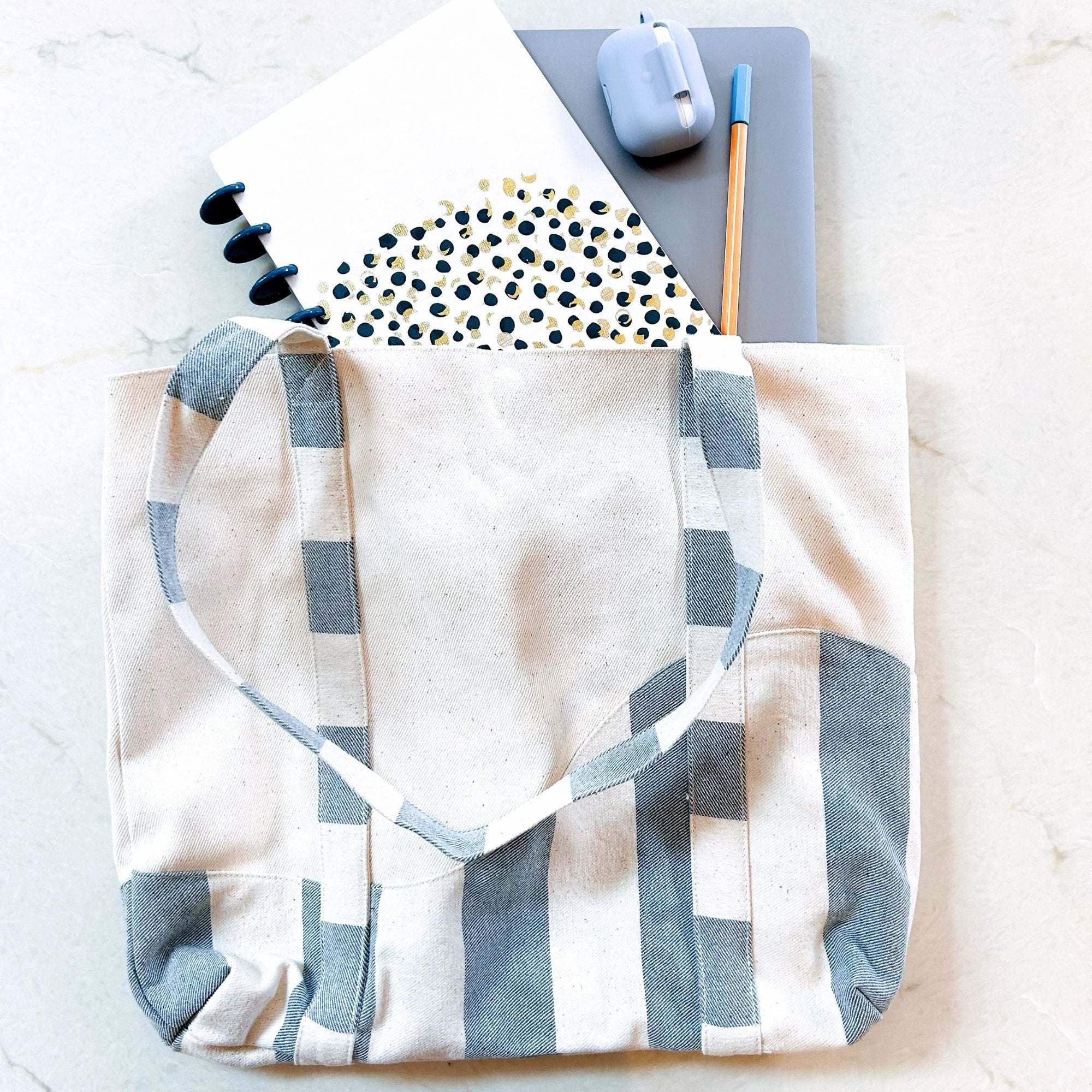Upcycled Denim Tote Bag by Upavim Crafts