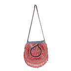 Upcycled Hmong Jacket with Beads Textile One of a Kind Crossbody Bag - Thailand Bags La Vie Bien Upcycled Hmong Jacket with Beads Textile One of a Kind Crossbody Bag - Thailand