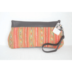 Upcycled Hmong Leather Cuff Wristlet - Thailand Bags La Vie Bien Upcycled Hmong Leather Cuff Wristlet - Thailand