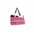 Upcycled Hmong Textile Cowhide One - of - a - kind Leather Tote Purse - Thailand Bags La Vie Bien Upcycled Hmong Textile Cowhide One - of - a - kind Leather Tote Purse - Thailand