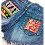 Upcycled Hmong Textile Fabric DIY Patch Kit - Thailand Apparel La Vie Bien Upcycled Hmong Textile Fabric DIY Patch Kit - Thailand