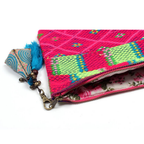 Upcycled Karen Vintage Fabric Clutch Bag - Thailand Bags La Vie Bien Upcycled Karen Vintage Fabric Clutch Bag - Thailand