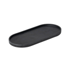 Upcycled Oval Tray: Bamboo Fibre Black