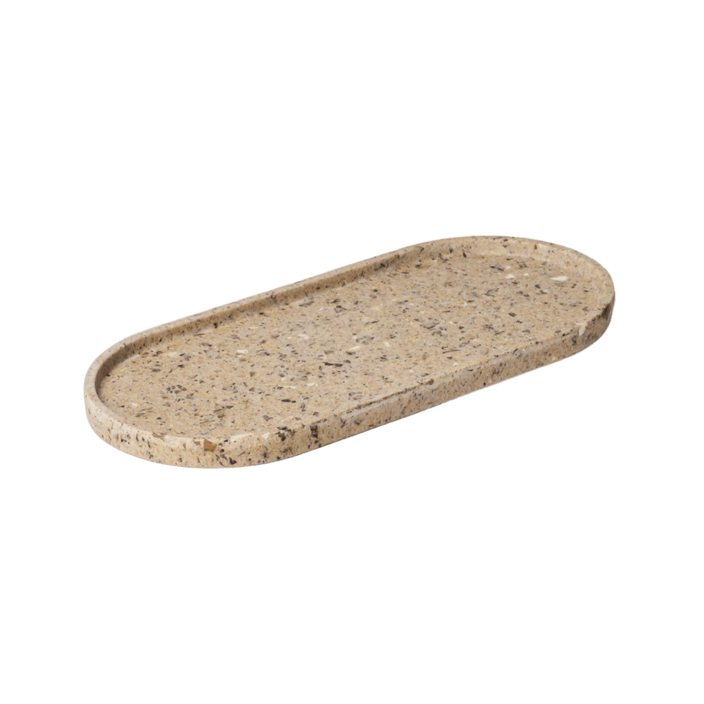 Upcycled Oval Tray: Coffee Bean Husk