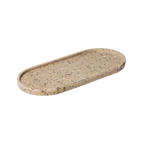 Upcycled Oval Tray: Coffee Bean Husk