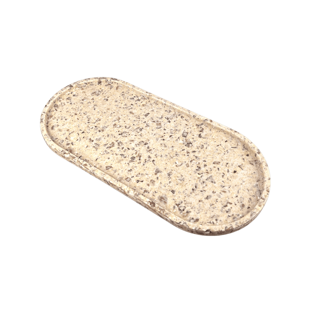 Upcycled Oval Tray: Coffee Bean Husk