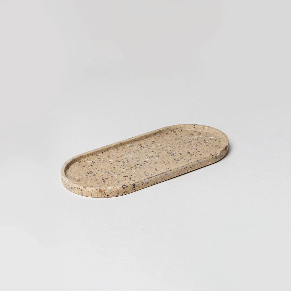 Upcycled Oval Tray: Coffee Bean Husk