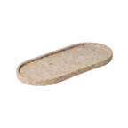 Upcycled Oval Tray: Rice Husk