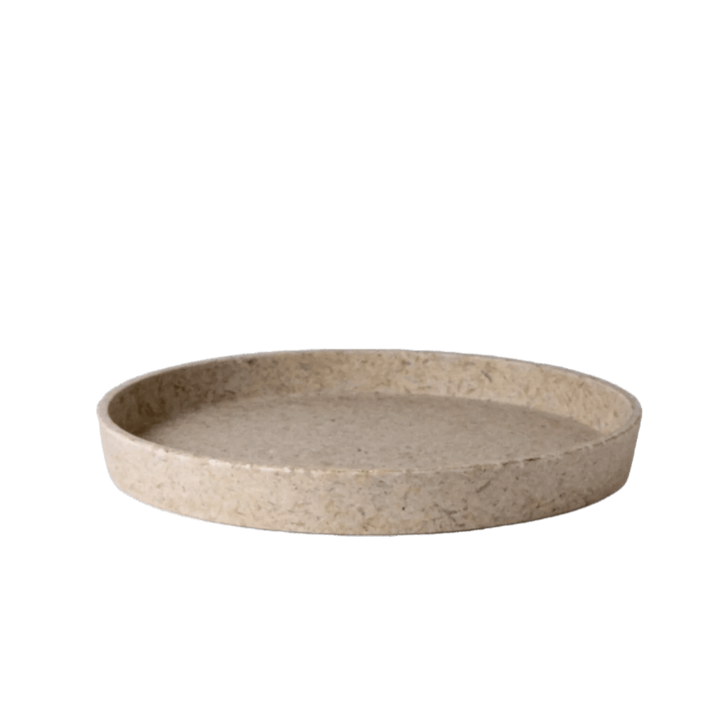 Upcycled Round Tray: Rice Husk