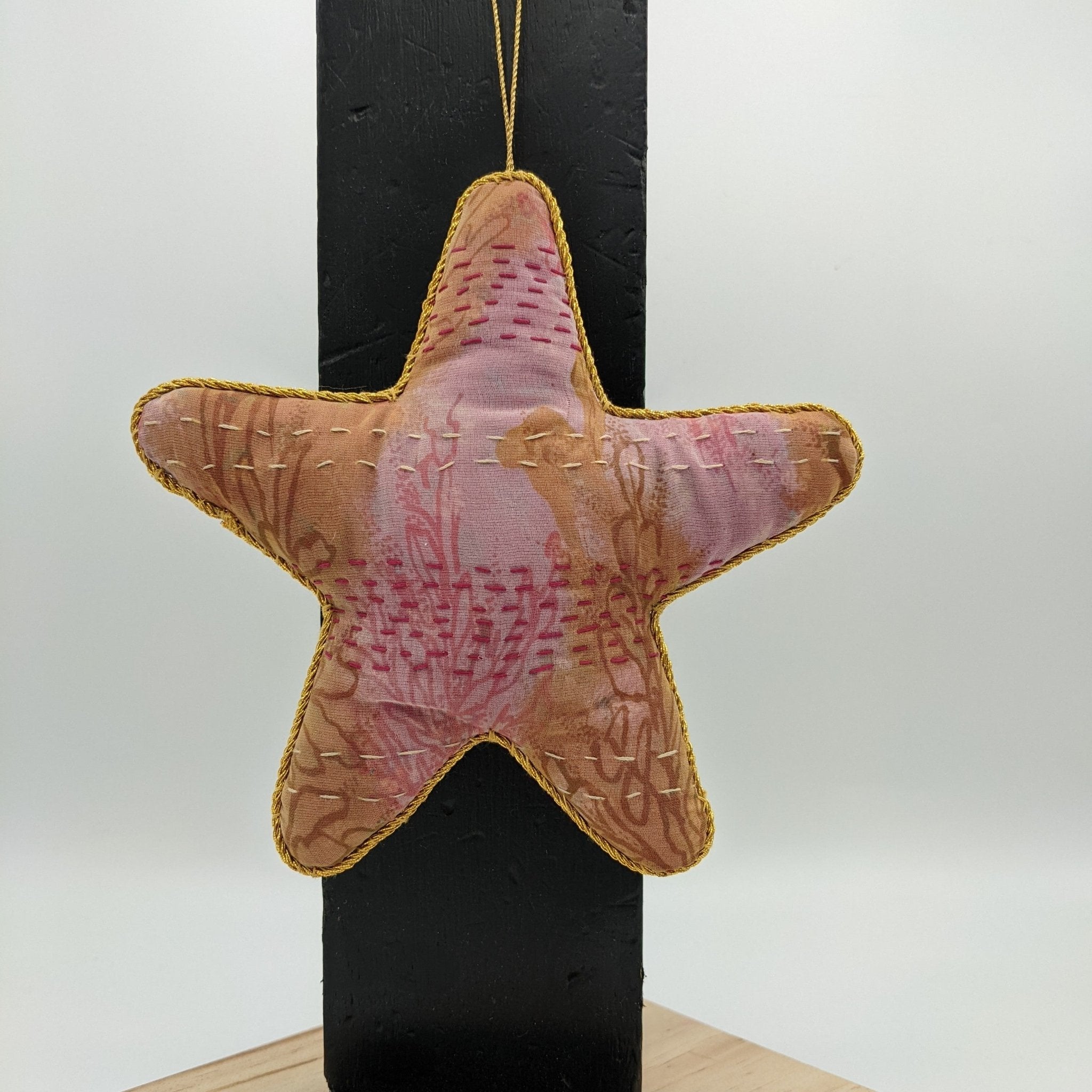 Upcycled Saree Star Ornaments