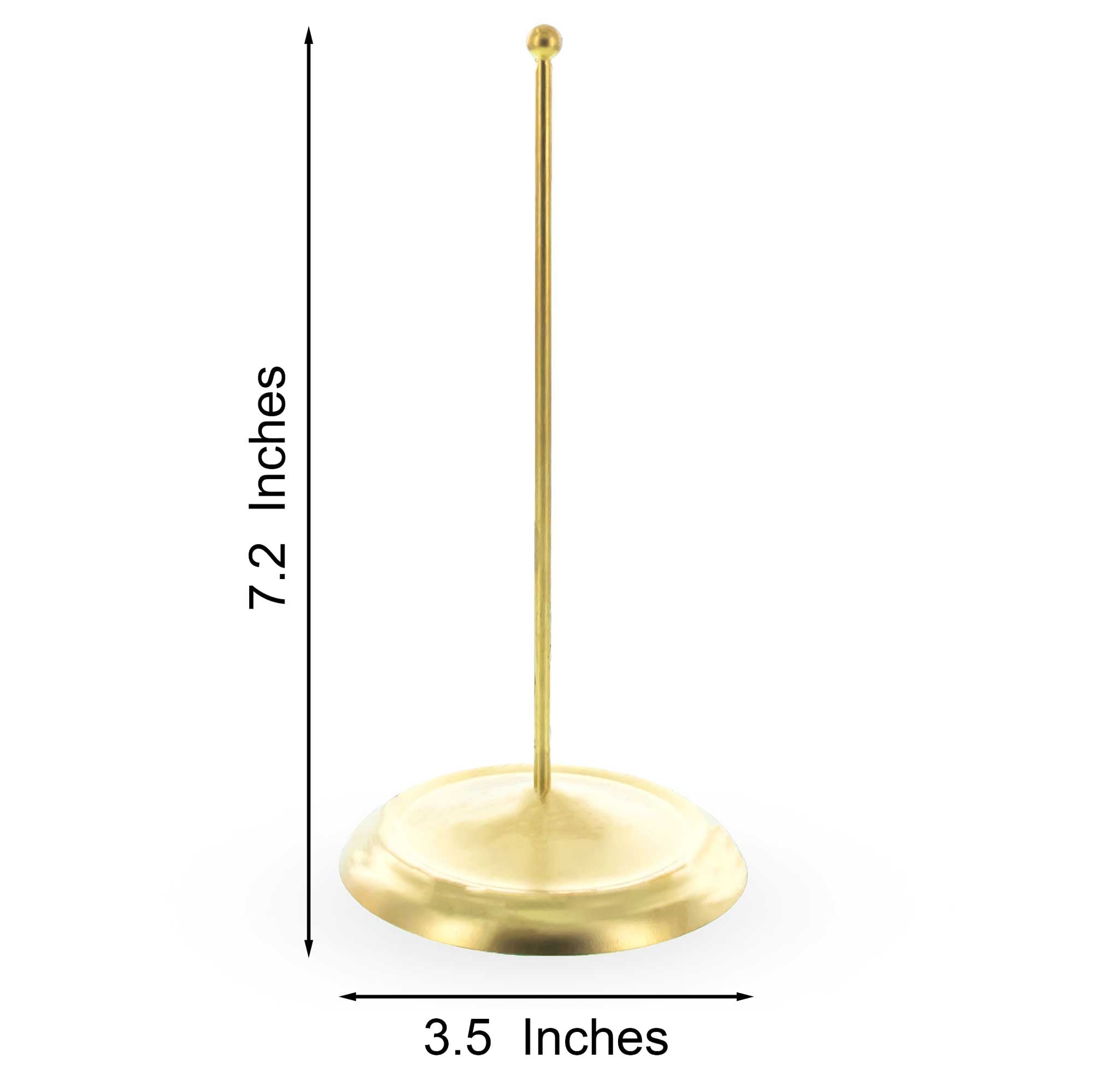 Upright Gold Metal Christmas Tree Topper Finial Stand Display Stand 7.2 Inches Ornament Stands > Tree Topper Stands La Vie Bien Upright Gold Metal Christmas Tree Topper Finial Stand Display Stand 7.2 Inches