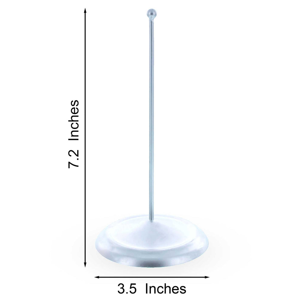 Upright Silver Metal Christmas Tree Topper Finial Stand Display Stand 7.2 Inches Ornament Stands > Tree Topper Stands La Vie Bien Upright Silver Metal Christmas Tree Topper Finial Stand Display Stand 7.2 Inches