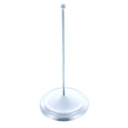 Upright Silver Metal Christmas Tree Topper Finial Stand Display Stand 7.2 Inches Ornament Stands > Tree Topper Stands La Vie Bien Upright Silver Metal Christmas Tree Topper Finial Stand Display Stand 7.2 Inches
