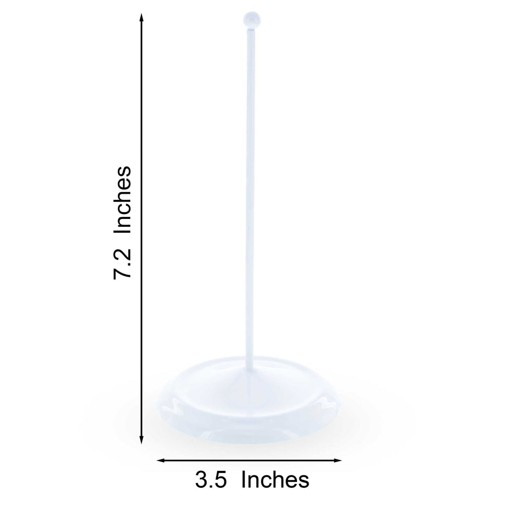 Upright White Metal Christmas Tree Topper Finial Stand Display Stand 7.2 Inches Ornament Stands > Tree Topper Stands La Vie Bien Upright White Metal Christmas Tree Topper Finial Stand Display Stand 7.2 Inches