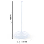 Upright White Metal Christmas Tree Topper Finial Stand Display Stand 7.2 Inches Ornament Stands > Tree Topper Stands La Vie Bien Upright White Metal Christmas Tree Topper Finial Stand Display Stand 7.2 Inches