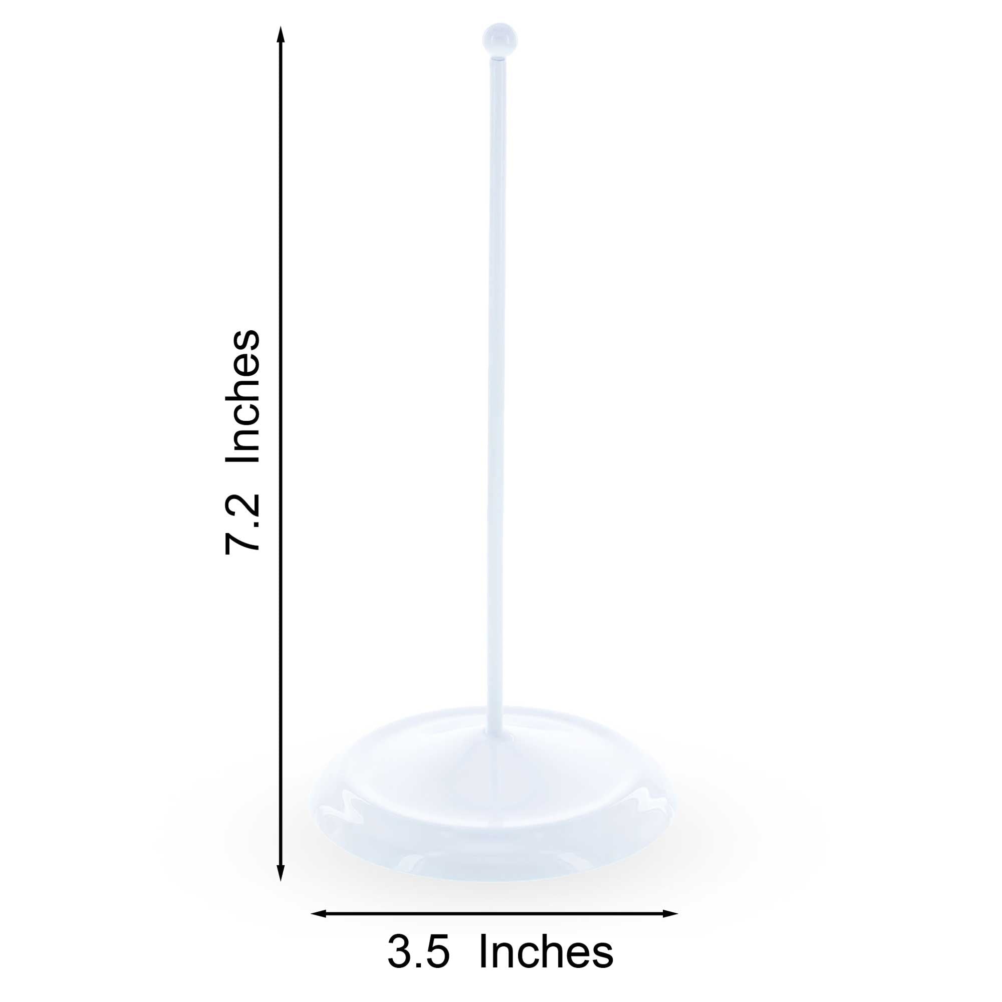 Upright White Metal Christmas Tree Topper Finial Stand Display Stand 7.2 Inches Ornament Stands > Tree Topper Stands La Vie Bien Upright White Metal Christmas Tree Topper Finial Stand Display Stand 7.2 Inches