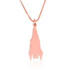 Upside Down Bat Necklace