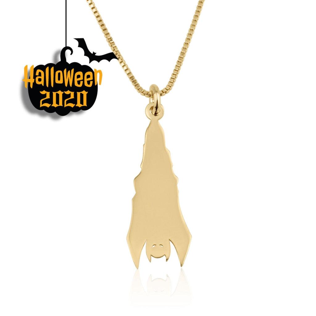 Upside Down Bat Necklace La Vie Bien Upside Down Bat Necklace