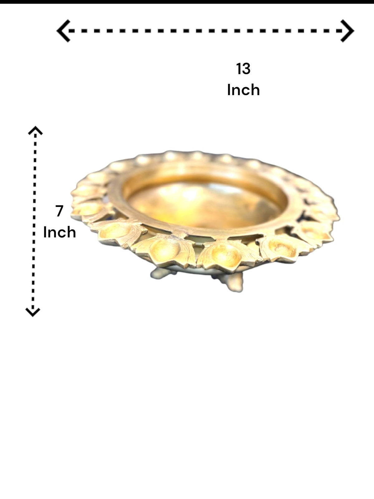 Urli with 18 Lotus Diyas Festive Decor La Vie Bien Urli with 18 Lotus Diyas