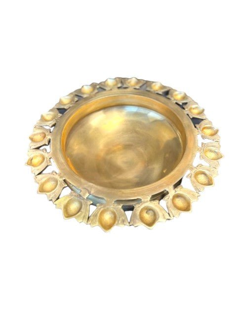 Urli with 18 Lotus Diyas Festive Decor La Vie Bien Urli with 18 Lotus Diyas