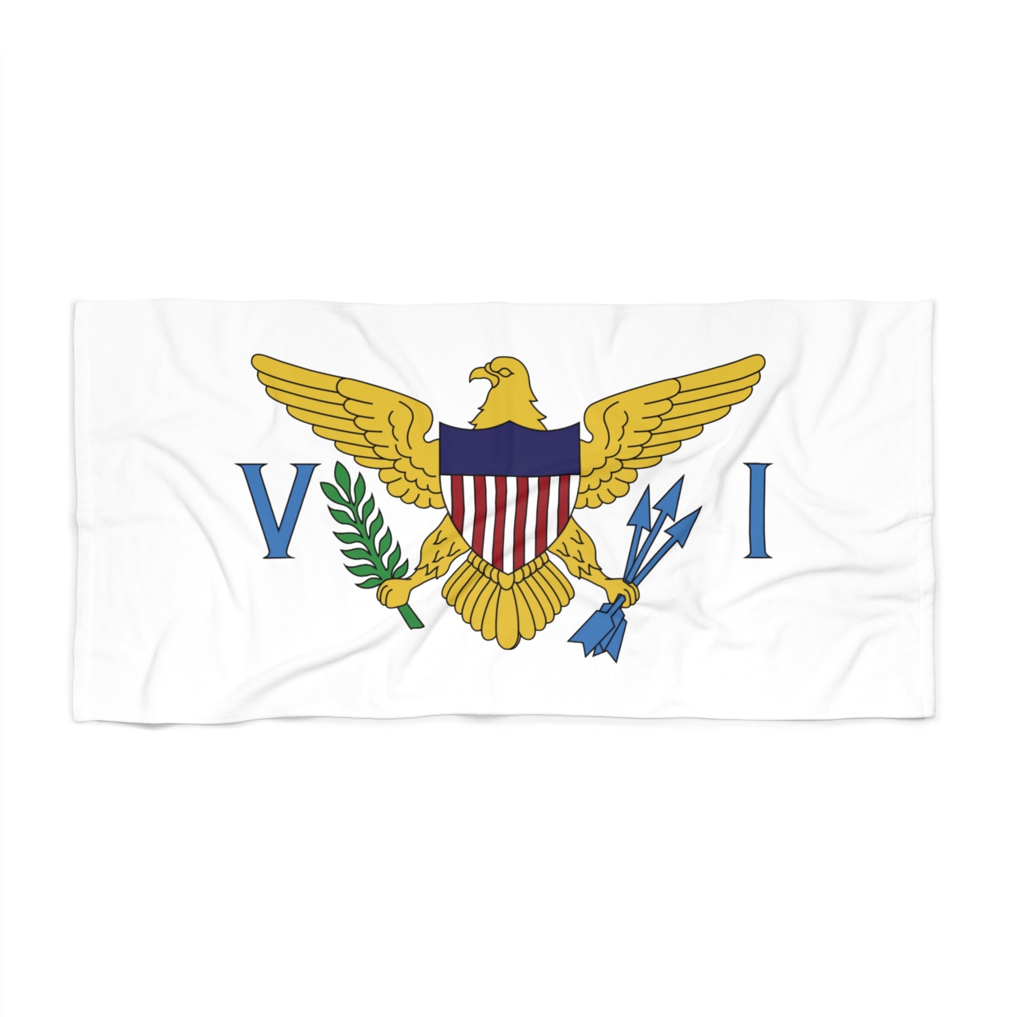 U.S. Virgin Islands Flag Beach Towel Beach Towel (Generic Brand) La Vie Bien U.S. Virgin Islands Flag Beach Towel