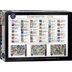 USA Globetrotter 1000 Piece Jigsaw Puzzle Eurographics Jigsaw Puzzle La Vie Bien USA Globetrotter 1000 Piece Jigsaw Puzzle Eurographics