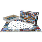 USA Globetrotter 1000 Piece Jigsaw Puzzle Eurographics Jigsaw Puzzle La Vie Bien USA Globetrotter 1000 Piece Jigsaw Puzzle Eurographics