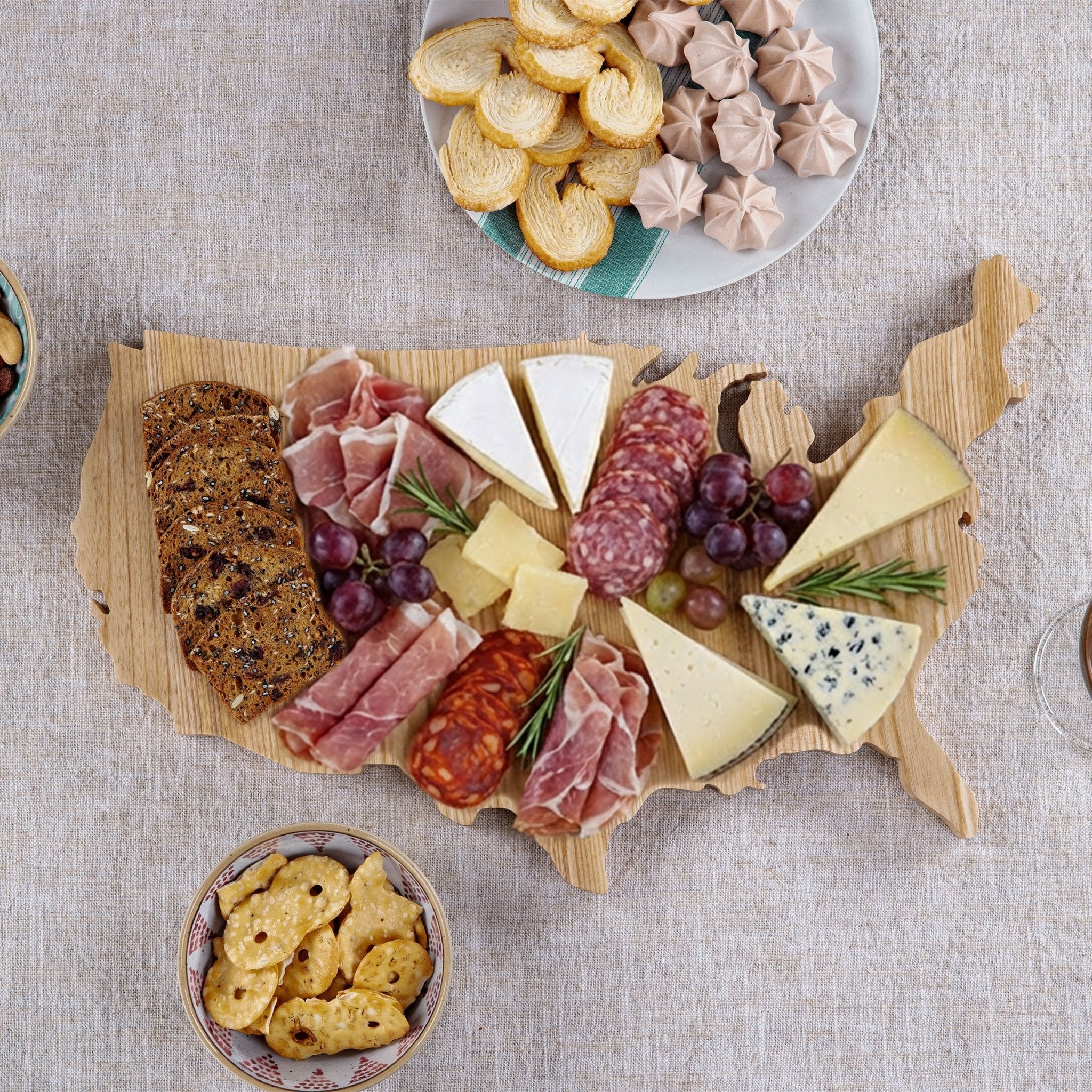 USA Map Serving Board Core La Vie Bien USA Map Serving Board