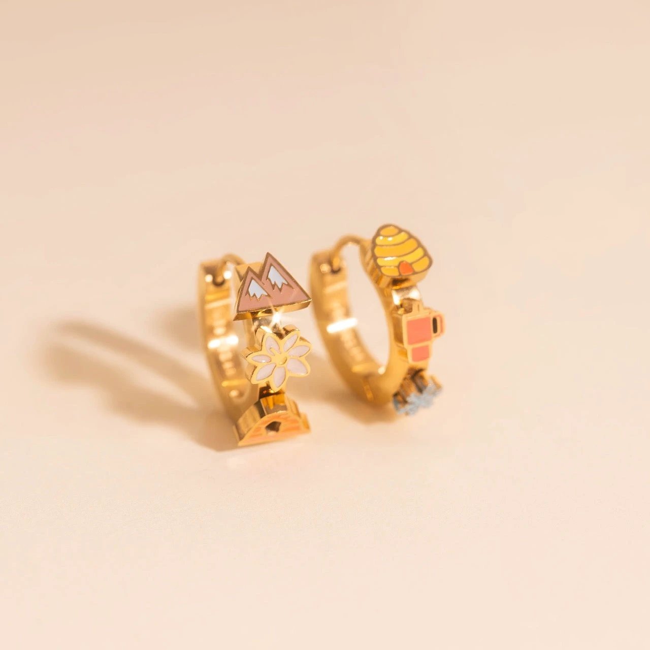 Utah 3D Huggie Hoop Earrings by Oh Clementine