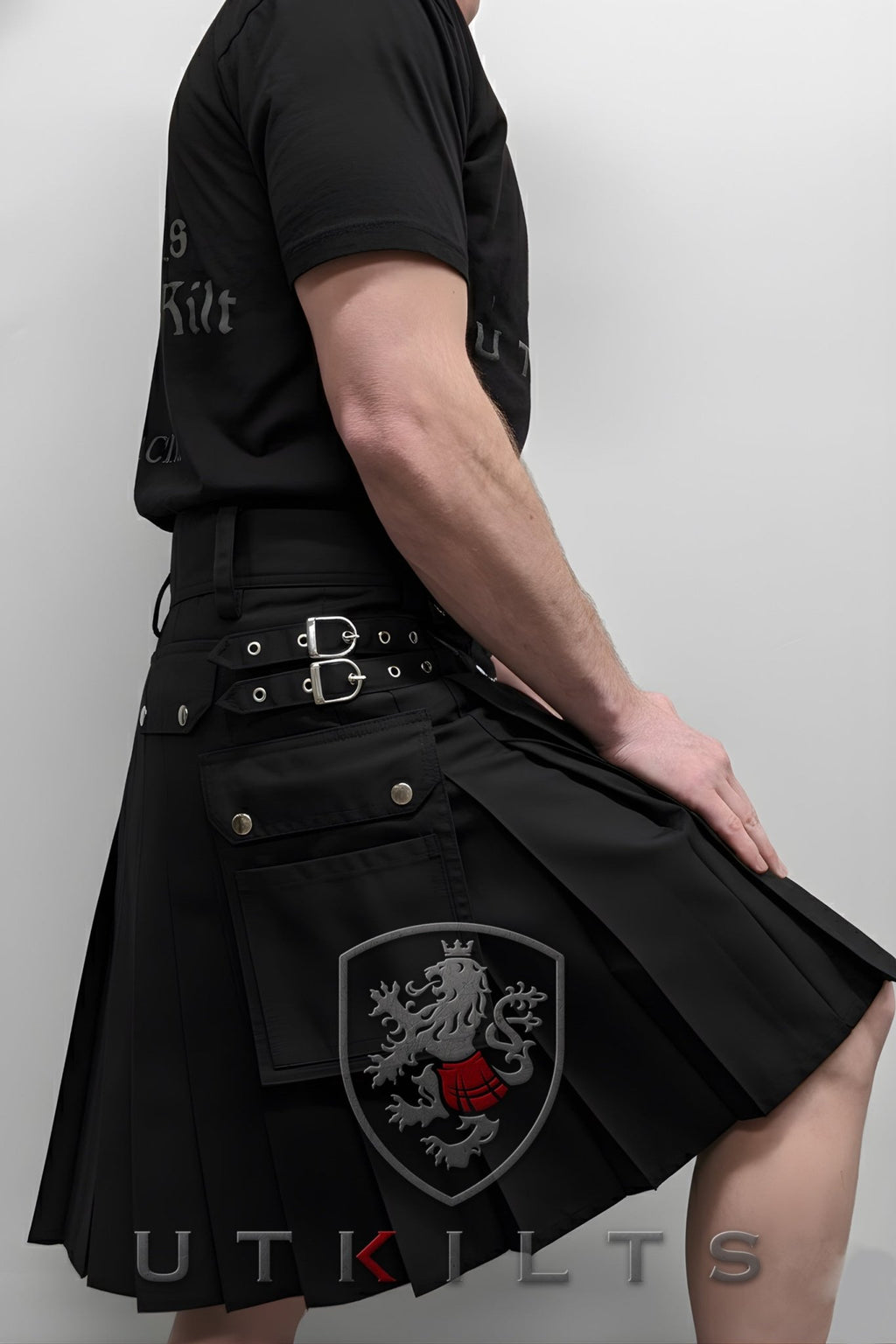 Utility Kilt – GlenTorin, Black Utility Kilt La Vie Bien Utility Kilt – GlenTorin, Black