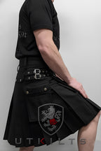 Utility Kilt – GlenTorin, Black Utility Kilt La Vie Bien Utility Kilt – GlenTorin, Black