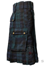 Utility Kilt – Ultimate, Black Watch Utility Kilt La Vie Bien Utility Kilt – Ultimate, Black Watch