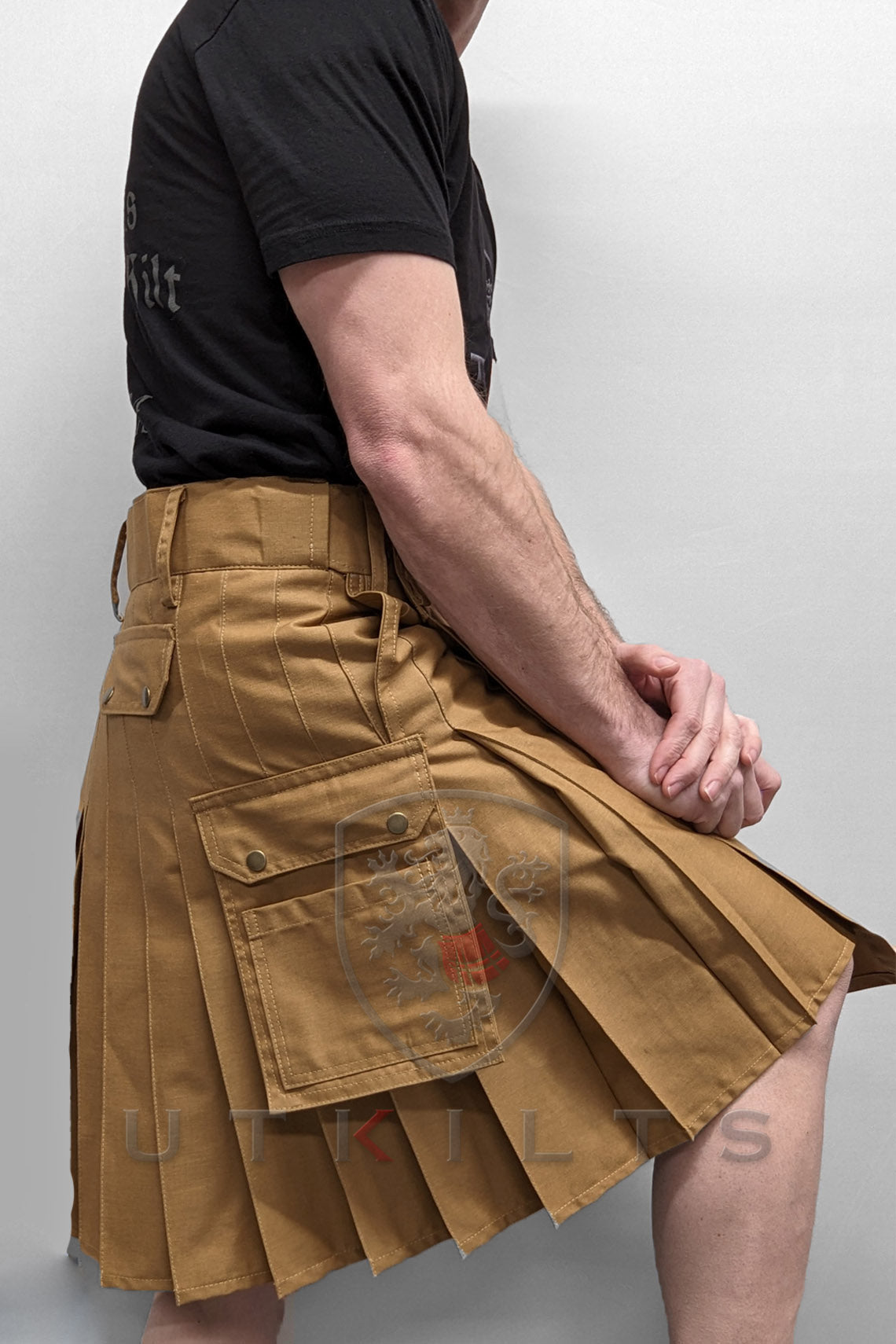 Utility Kilt – Ultimate, Dark Khaki Utility Kilt La Vie Bien Utility Kilt – Ultimate, Dark Khaki