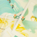 Tulip Flower Stud Earrings by Oh Clementine